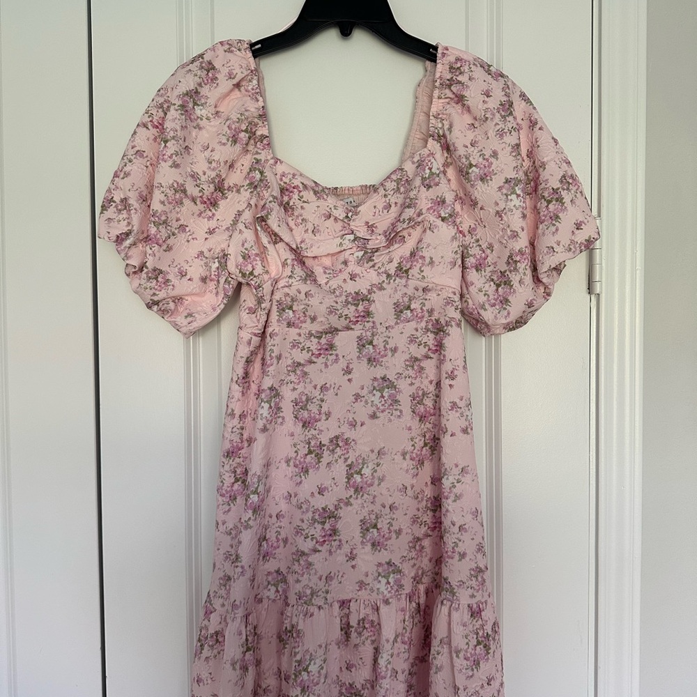 English Factory Pink Floral Dress